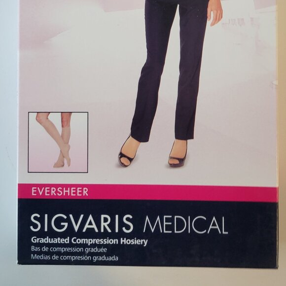 Sigvaris Medical Compression Hosiery / Knee-high / LL / Natural / 783CLLW33 - Picture 2 of 5